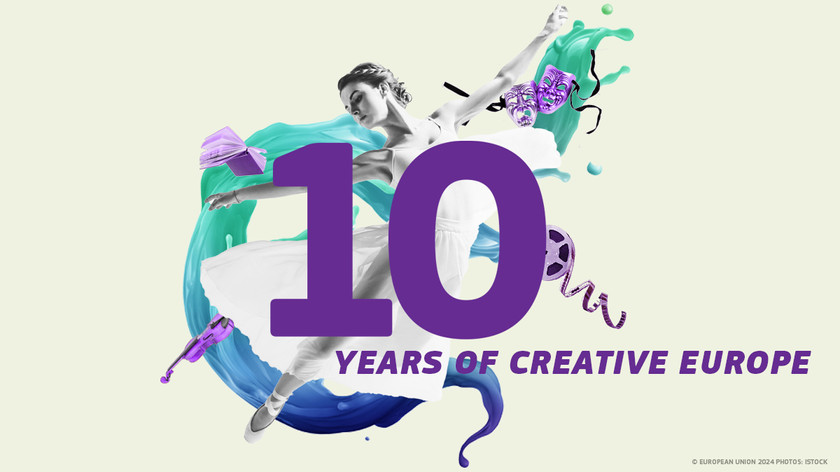 10 years of Creative Europe. Illustrasjon.