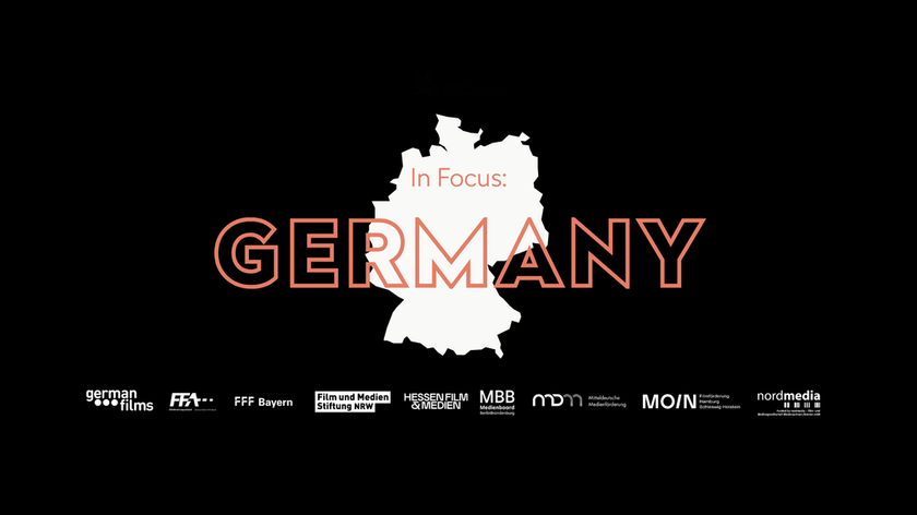 Illustrasjon. Kart av tyskland. In focus: Germany. Logoer.