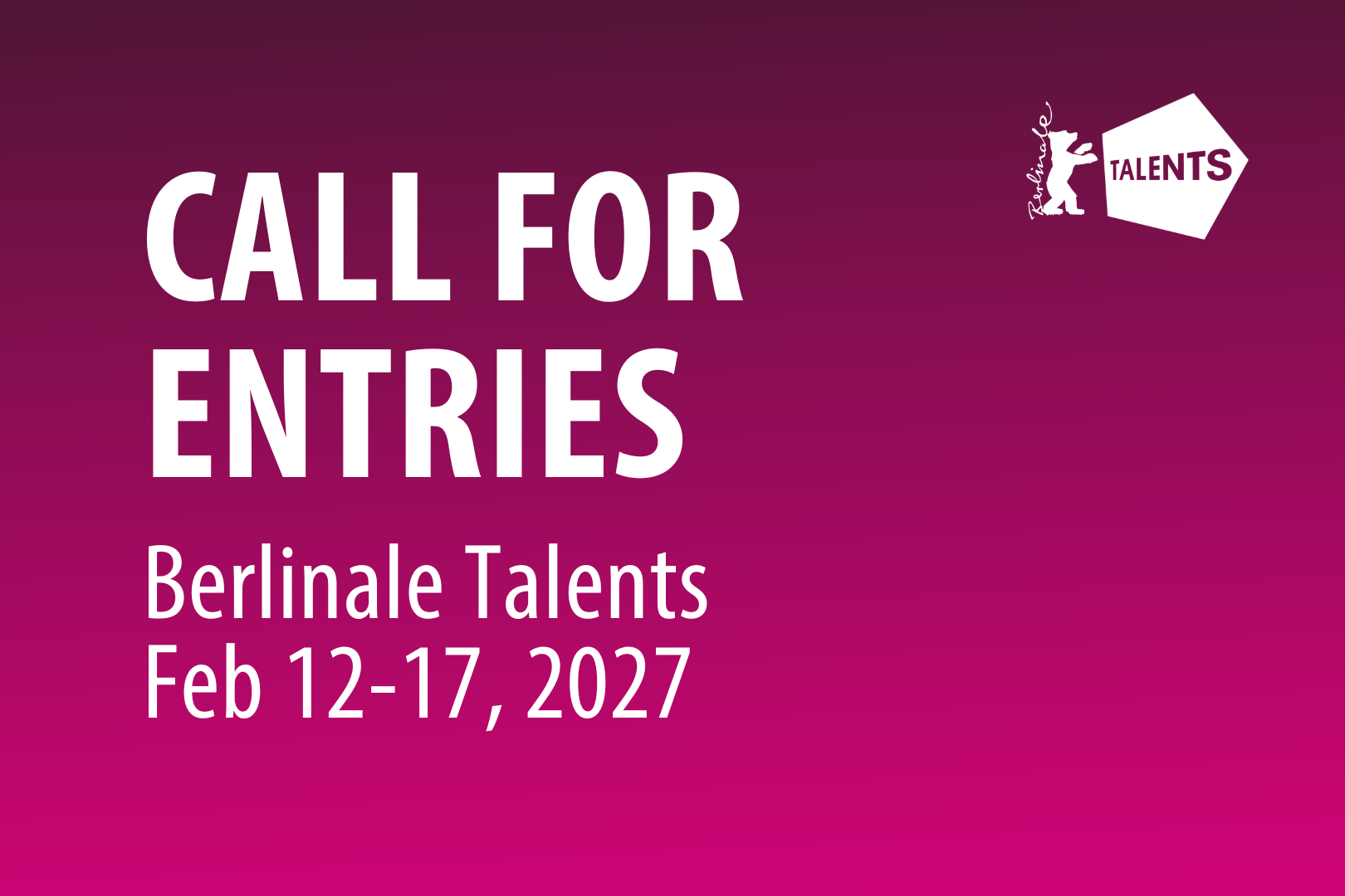 Illustrasjon. Utlysning Berlinale Talents.