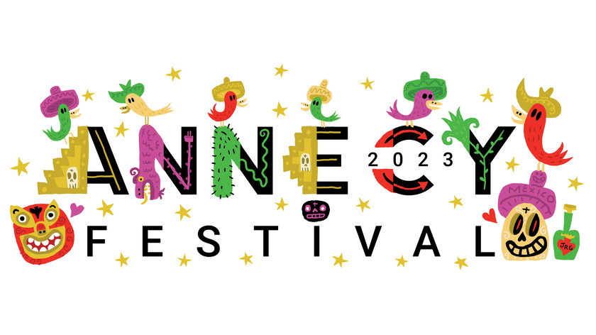 Annecy Festival 2023 logo. Illustrasjon.