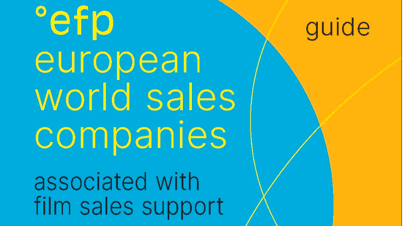 EFP European World Sales Companies Guide associated with film sales support. Presented by efp European Film Promotion. Illustrasjon.